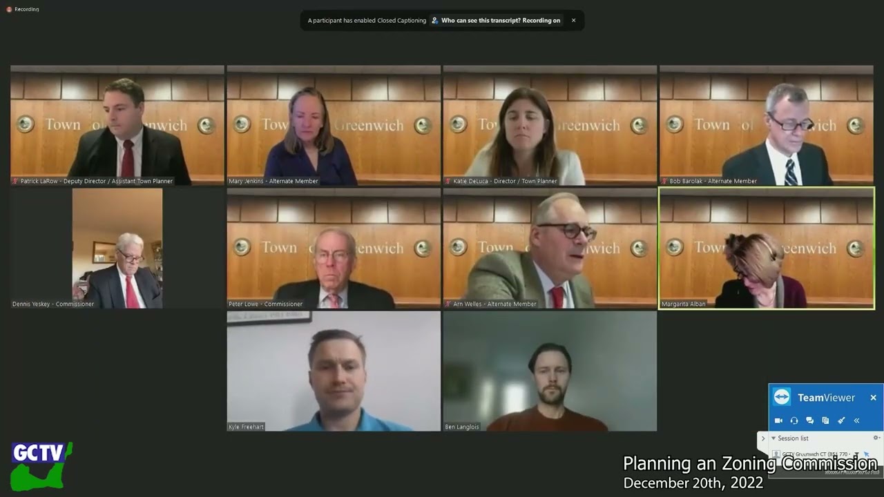 Planning & Zoning Commission, December 20, 2022 Greenwich Community